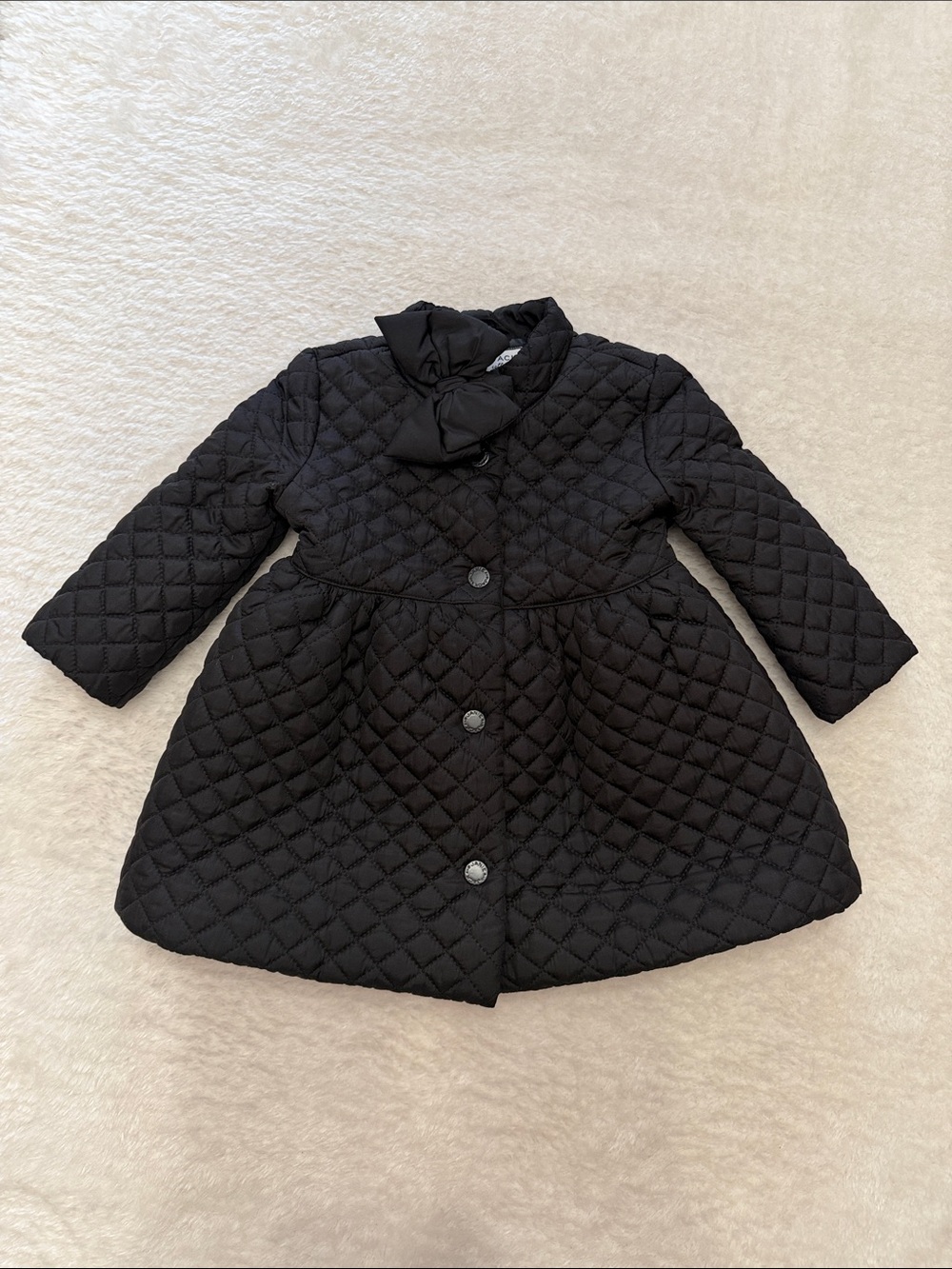 Janie and Jack Quilted Jacket - 6-12M - Black